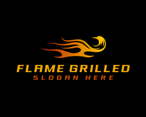 Phoenix Bird Flame logo design