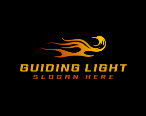 Phoenix Bird Flame logo design