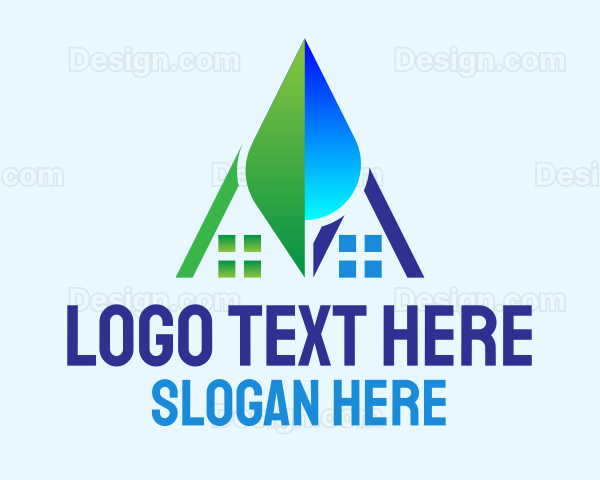 Eco Droplet House Logo