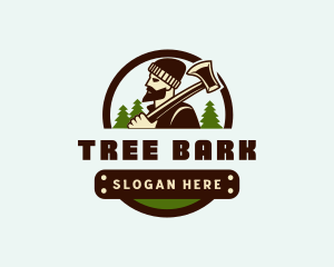 Lumberjack Axe Timber logo