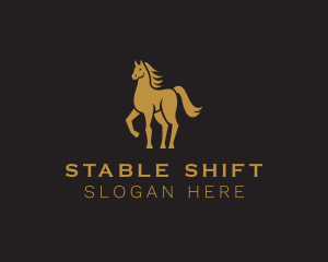 Elegant Stallion Horse logo design