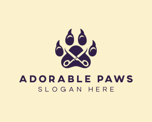 Scissor Pet Grooming logo design