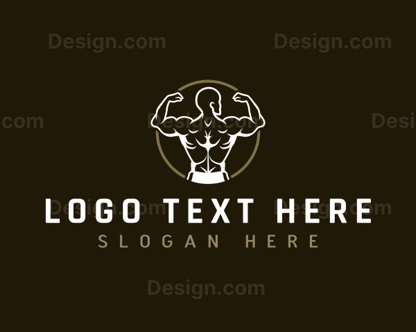 Physique Muscle Bodybuilder Logo