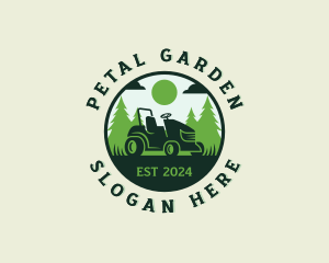 Lawn Mower Landscaping logo design