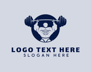 Body Builder Weightlifting logo