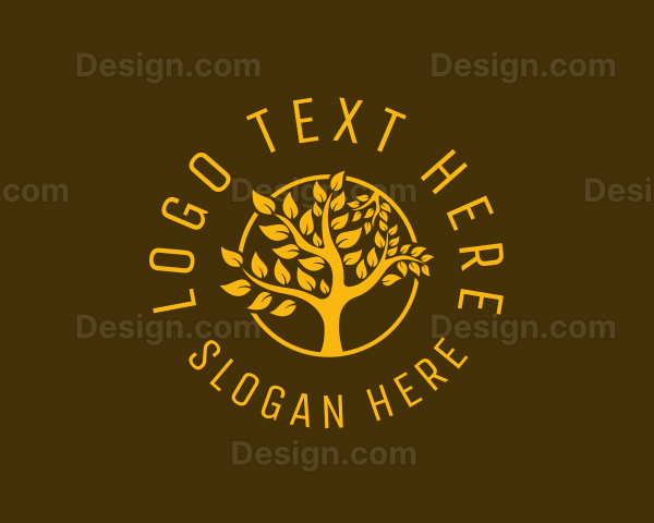 Natural Garden Tree Logo