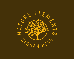 Natural Garden Tree logo design