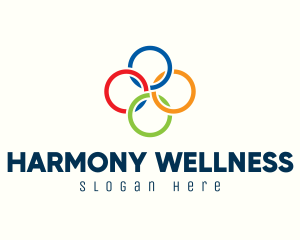 Multicolor Interlinked Rings logo