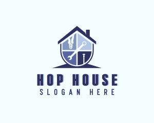 House Repair Tools logo design