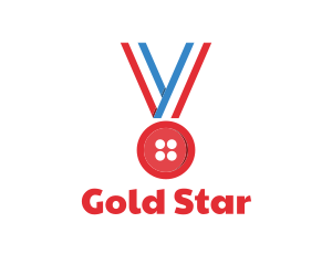 Red Button Medal logo