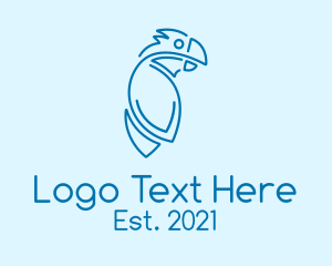 Blue Cockatoo Monoline logo