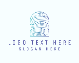 Ocean Wave Arch logo design