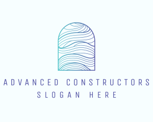 Ocean Wave Arch logo design