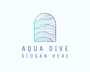 Ocean Wave Arch logo design