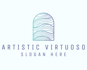 Ocean Wave Arch logo design