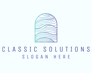 Ocean Wave Arch logo design