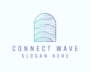 Ocean Wave Arch logo design