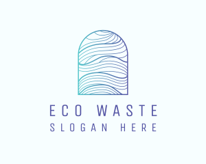 Ocean Wave Arch logo design