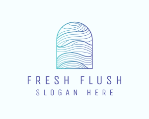 Ocean Wave Arch logo design