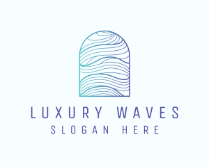 Ocean Wave Arch logo design