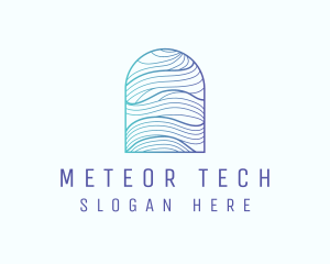 Ocean Wave Arch logo design