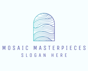 Ocean Wave Arch logo design