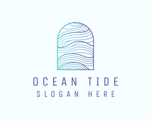 Ocean Wave Arch logo design