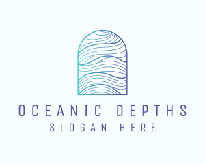 Ocean Wave Arch logo design