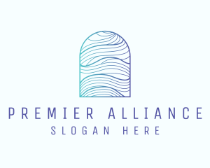 Ocean Wave Arch logo design