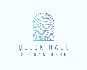 Ocean Wave Arch logo design