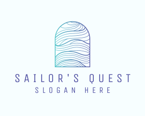 Ocean Wave Arch logo design