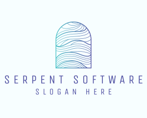 Ocean Wave Arch logo design