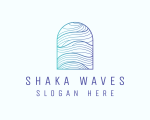 Ocean Wave Arch logo design