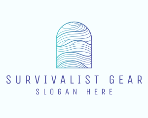 Ocean Wave Arch logo design