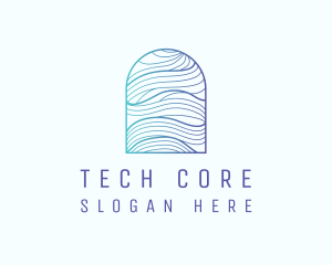 Ocean Wave Arch logo design