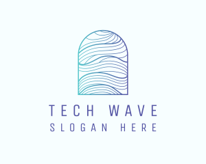 Ocean Wave Arch logo design