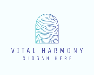 Ocean Wave Arch logo design