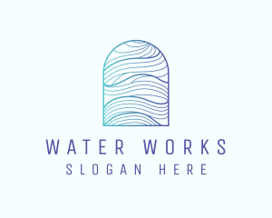 Ocean Wave Arch logo design