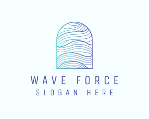 Ocean Wave Arch logo design