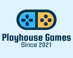 Game Controller Pill Gadget logo design