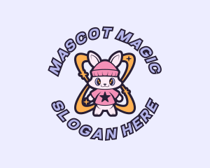 Cute Bunny Fashion logo design