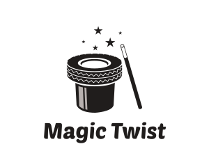 Magician Hat Tire logo design