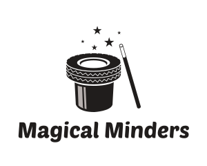 Magician Hat Tire logo design