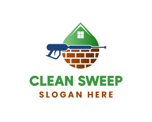 Home Cleaning Sanitation logo design