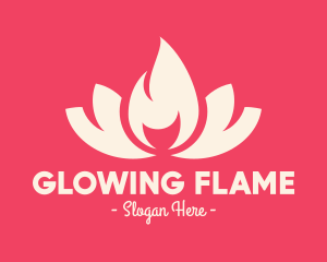 Pink Fire Lotus Candle logo