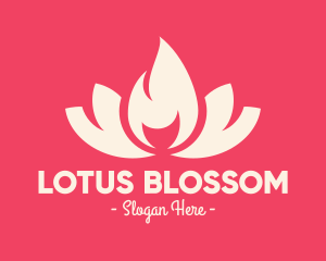 Pink Fire Lotus Candle logo