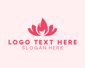 Pink Fire Lotus Candle logo