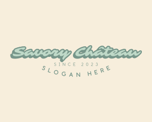 Funky Business Script logo design