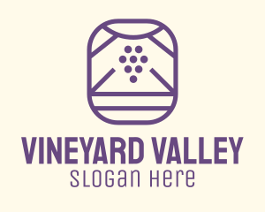 Grape Vineyard Badge logo design