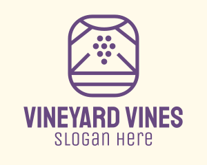 Grape Vineyard Badge logo design